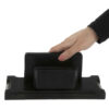 10-Piece Black Leather Office Desk Organizer Accessories