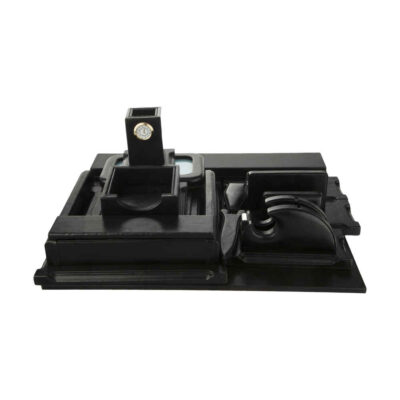 10-Piece Black Leather Office Desk Organizer Accessories