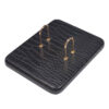 Black Leather Office Desk Set - 10-Piece Collection