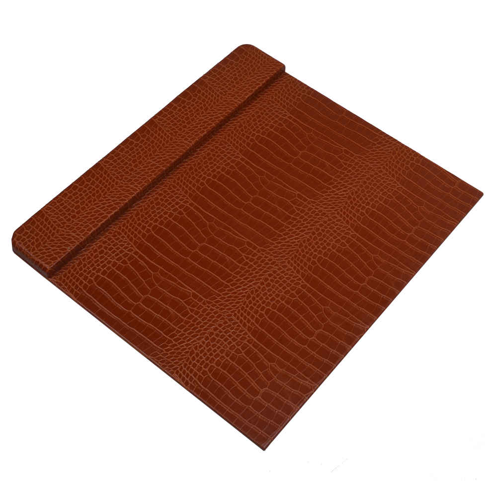 Brown Leather Office Desk Set – 10-Piece Collection