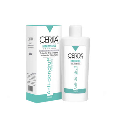 Cerita Anti-Dandruff Shampoo for Oily Hair - Controls Dandruff, Soothes Scalp (Pack of 2)