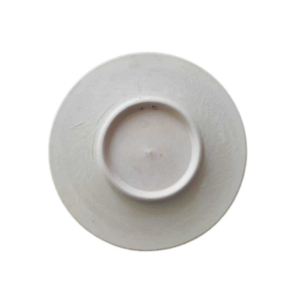 Decorative Pottery Wall Plate Hand-Painted Dot Art Aban