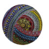 Decorative Pottery Wall Plate Hand-Painted Dot Art Aban