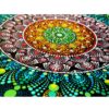 Decorative Pottery Wall Plate Hand-Painted Dot Art Baran