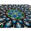 Decorative Pottery Wall Plate Hand-Painted Dot Art Devil Eyes
