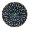 Decorative Pottery Wall Plate Hand-Painted Dot Art Devil Eyes
