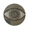 Decorative Pottery Wall Plate Hand-Painted Dot Art Eyes