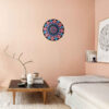 Decorative Pottery Wall Plate Hand-Painted Dot Art Mandala