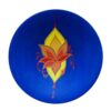 Decorative Pottery Wall Plate Hand-Painted Dot Art Zina