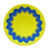 Decorative Pottery Wall Plate Hand-Painted Dot Art Zina