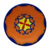 Decorative Pottery Wall Plate Hand-Painted Dot Art Zina