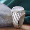 Persian Dur-e Najaf Silver Ring For Men Elegance Ahmad