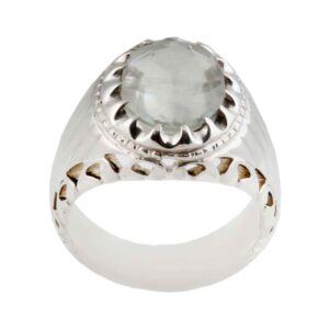 Persian Dur-e Najaf Silver Ring For Men Elegance Atieh