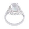 Dur-e Najaf Silver Ring For Women Engagement Bliss Lina