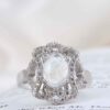 Dur-e Najaf Silver Ring For Women Engagement Bliss Mona