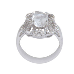 Dur-e Najaf Silver Ring For Women Engagement Bliss Mona