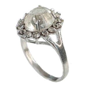 Dur-e Najaf Silver Ring For Women Engagement Bliss Nasrin