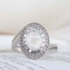 Dur-e Najaf Silver Ring For Women Engagement Bliss Raha