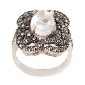 Dur-e Najaf Silver Ring For Women Artisan Yeganeh