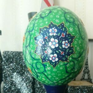 Persian Decorative Hand Painted Ostrich Egg Shell – Tazhib
