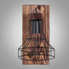 Modern Wooden Wall Sconce - G10 Minimalist Brown Accent