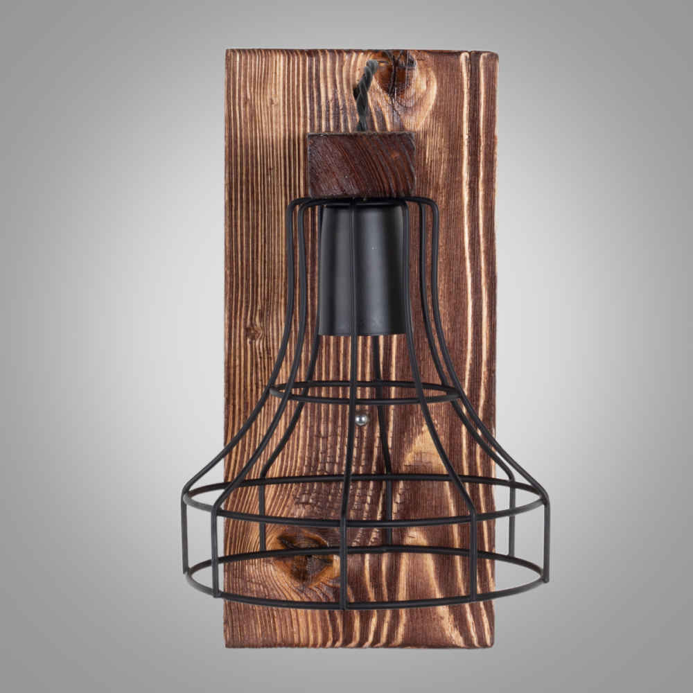 Modern Wooden Wall Sconce – G10 Minimalist Brown Accent