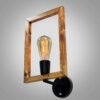 Modern Wooden Wall Sconce - G12 Contemporary Brown Wood