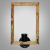 Modern Wooden Wall Sconce - G12 Contemporary Brown Wood