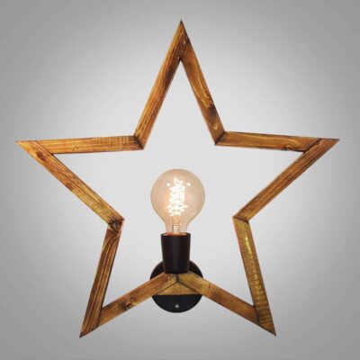 Modern Wooden Wall Sconce - G4 Minimalist Brown Fixture