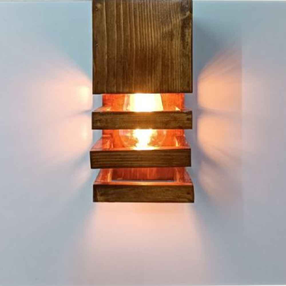 Modern Wooden Wall Sconce – Classic Minimalist Design