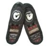 Traditional Hand-Knitted Crochet Slippers - Gray Acrylic