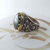Islamic Hematite Silver Ring Hadid Gemstone for Men 7 Jalaleh