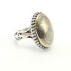 Islamic Hematite Silver Ring Hadid Gemstone for Men Alabbas