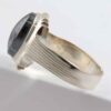Islamic Hematite Silver Ring Hadid Gemstone for Men Mehrab
