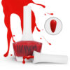 Halal Nail Polish Glossy Finish and Breathable Red Colors (6x)