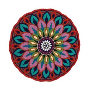 Handwoven Boho Macrame Floor Rug – Karim Pattern