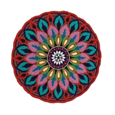 Handwoven Boho Macrame Floor Rug – Karim Pattern