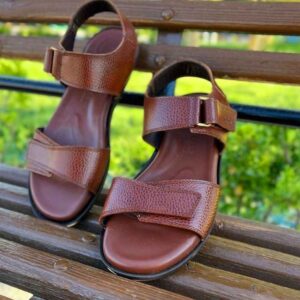 Men’s Natural Leather Sandals Model Sun