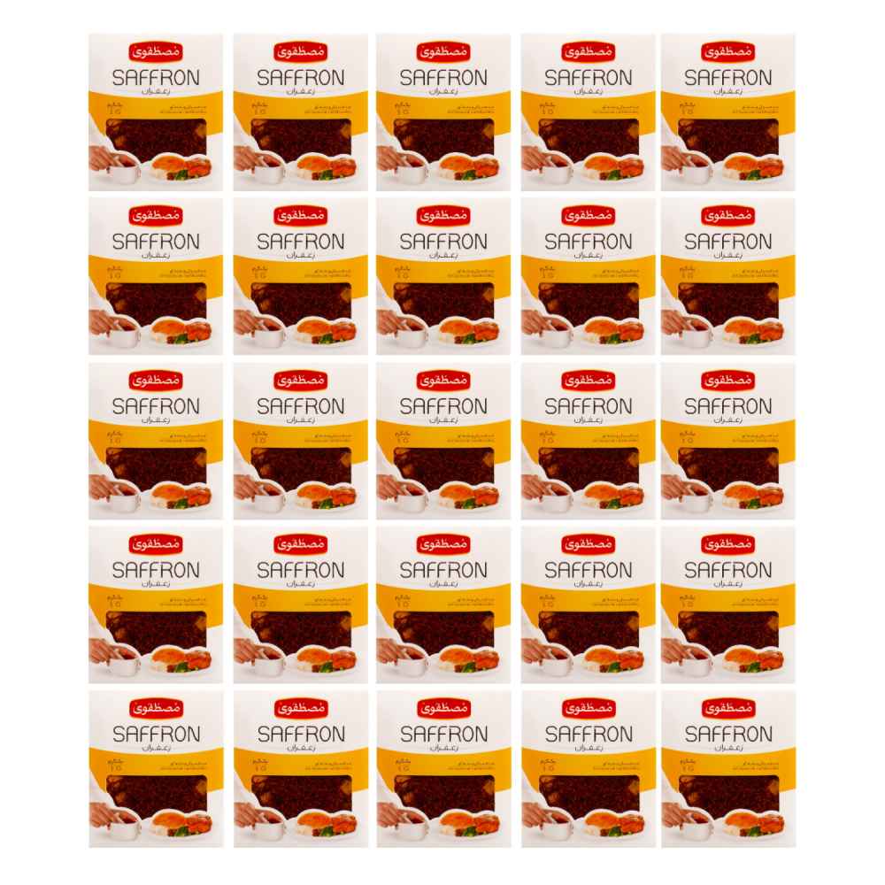 Mostafavi Sargol Saffron – 25 Pack Bulk Iranian Saffron – 1g each