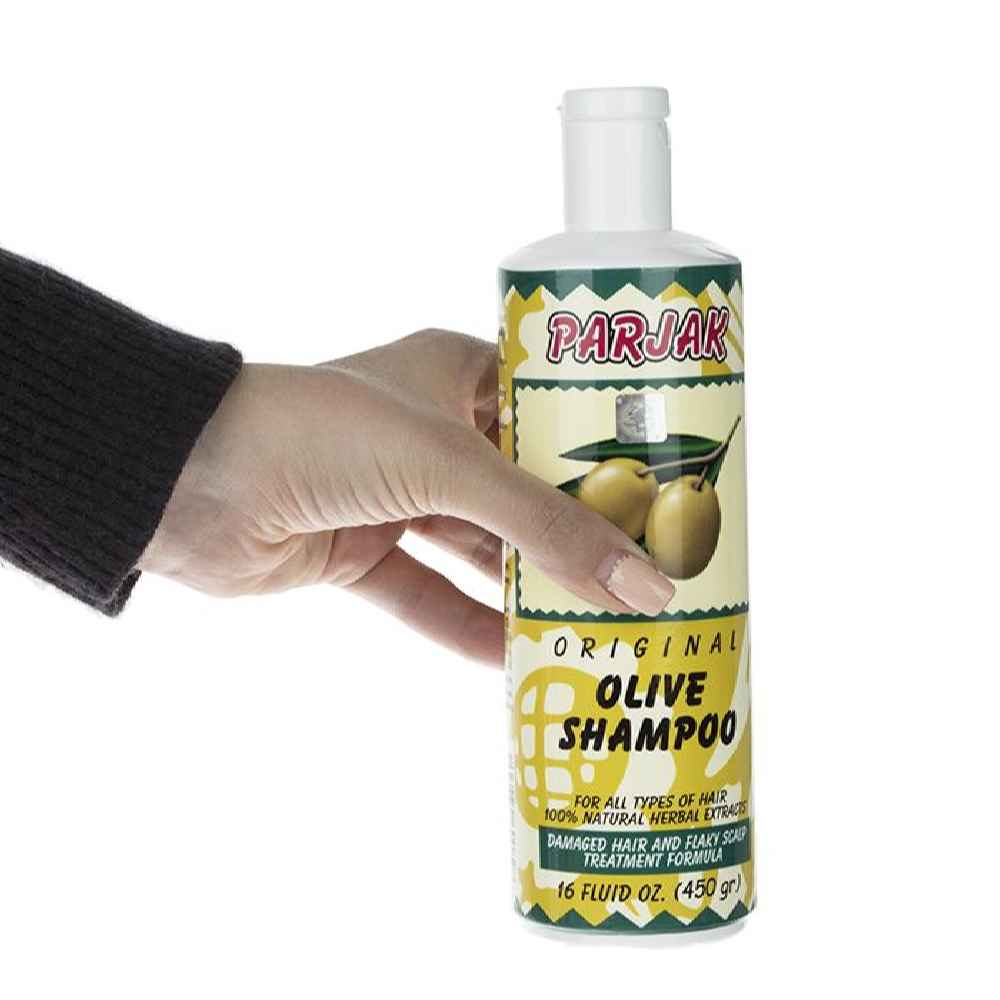 Parjak Olive Shampoo for All Hair Types – Hydrating & Nourishing (Pack of 4)
