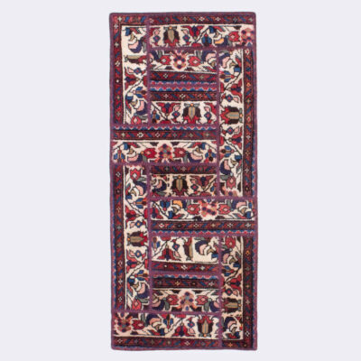 Vintage Persian Hand-Knotted Patchwork Carpet Bakhtiar