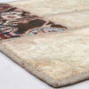 Vintage Persian Hand-Knotted Patchwork Carpet Cream