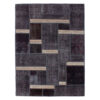 Vintage Persian Hand-Knotted Patchwork Carpet Deep
