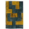 Vintage Persian Hand-Knotted Patchwork Carpet Dorsa