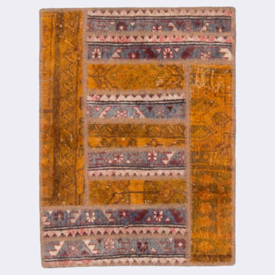 Vintage Persian Hand-Knotted Patchwork Carpet Jahan