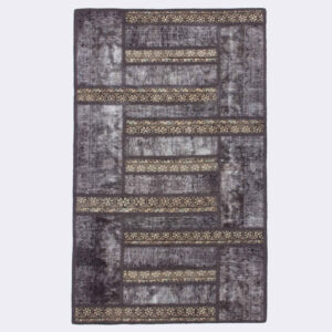 Vintage Persian Hand-Knotted Patchwork Carpet Maedeh