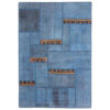 Persian Hand-Knotted Patchwork Carpet Ocean