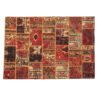 Vintage Persian Hand-Knotted Patchwork Carpet Vala
