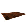 Vintage Persian Hand-Knotted Patchwork Carpet Dark Red