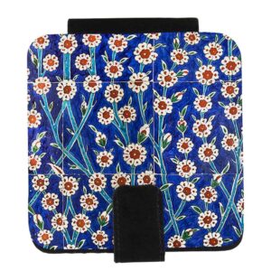 Pocket Mirror with Persian Inspired Floral Pattern